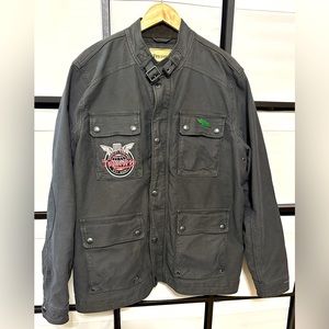 Vintage Lucky Brand Men’s Gray “Limited Edition Triumph Motorcycle” Jacket XXL